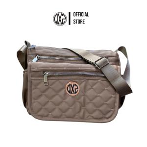 QXZ94 Tas Selempang Wanita Sling Bag Anti Air 4 Ruang Korea Casual Bahan Cocoli Hitam QTSW02