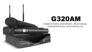 G-MARK G320AM Wireless Microphone System: A Professional UHF Automatic Handheld Microphone Frequency Adjustable 100M Receive