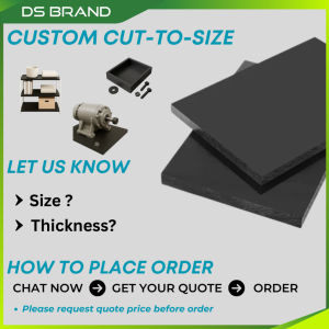 HDPE / PE / Polyethylene / Black / Custom Cut-to-Size / DS Brand M1