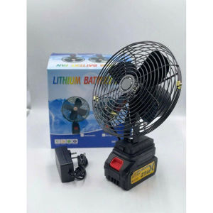 Quạt Mini Tích Điện Pin Lithium 10 Cell – Động Cơ Mạnh Gió Xa Dùng Ngoài Trời Dễ Mang Theo