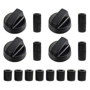 Plastic Gas Burning Knob Replacement Set Heatproof Easy Installation Knob with Adapter For Home Kitchen Appliances
