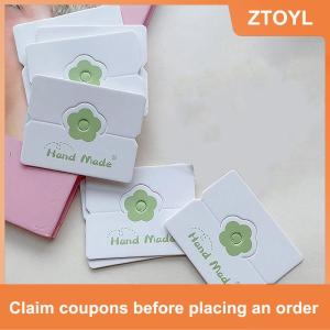 【ZTOYL】 100 cái lốc có thể gập lại bao bì thẻ giấy đầy màu sắc hoa thẻ cho handmade trang sức bán lẻ treo tag hoa hiển thị các tông