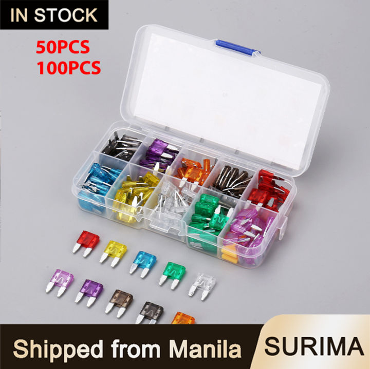 Fusibile A Lama, Auto 100 Pezzi 2A-35A Assortimento Mini Kit Di Fusibili A Lama Per Camion SUV - Foto 5