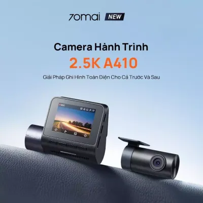 Camera Hành Trình Ô Tô 70mai A410 Với 2.5K HDR Ghi Hình Mắt Trước Siêu Nét Giám Sát Đỗ Xe 24h