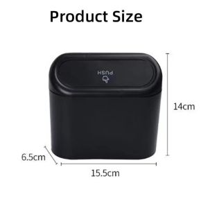 Car Dustbin Box Trash Bin Rubbish Box Mini Hanging Back Seat Waterproof Recycling Bin Storage Tong Sampah Kereta 汽车垃圾盒