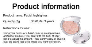 Eye Contouring Sparkle Eye Makeup Natural Translucent and Bright Smooth Fit Attachment Fashionable Makeup