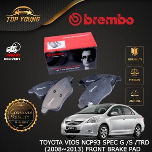 BREMBO TOYOTA VIOS NCP93 (2008~2013) SPEC G /S / TRW FRONT OR REAR BRAKE PAD ORGINAL