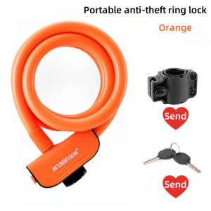 Security Bike Cable Lock 12MM Thicked Steel Wire Password Lock Anti-theft Portable With Lock Frame 2 Keys