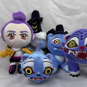Kpop Demon Hunters Stuffed Plush Toy Demon Hunter Girl Group Game Tiger Plush Doll Gift for Children