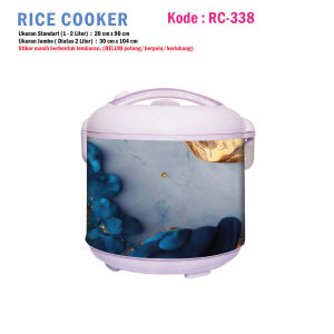 Stiker Magic Com atau Rice Cooker Motif Marbel Cantik