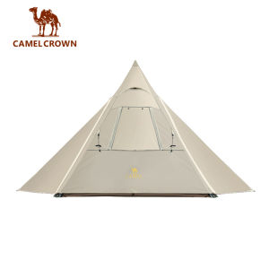 CAMEL CROWN 5-6 People Outdoor Tent Indian Portable Rainproof Sunscreen Folding Automatic Pyramid Exquisite Camping Tent