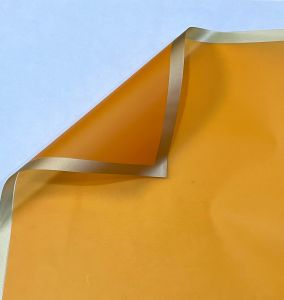 Kertas Buket Bunga List Gold & Rose Gold Flower Wrap Cellophane Kertas Warpping Bouquet per pack isi 20