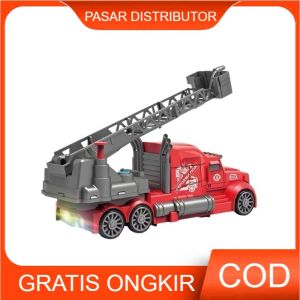 Mainan Anak SPRAY WATER DEFORMATION FIRE TRUCK AK-999 Mainan Truck Pemadam Fire Truck Diecast Anak Mainan Anak Perempuan - Mainan Anak Laki Laki