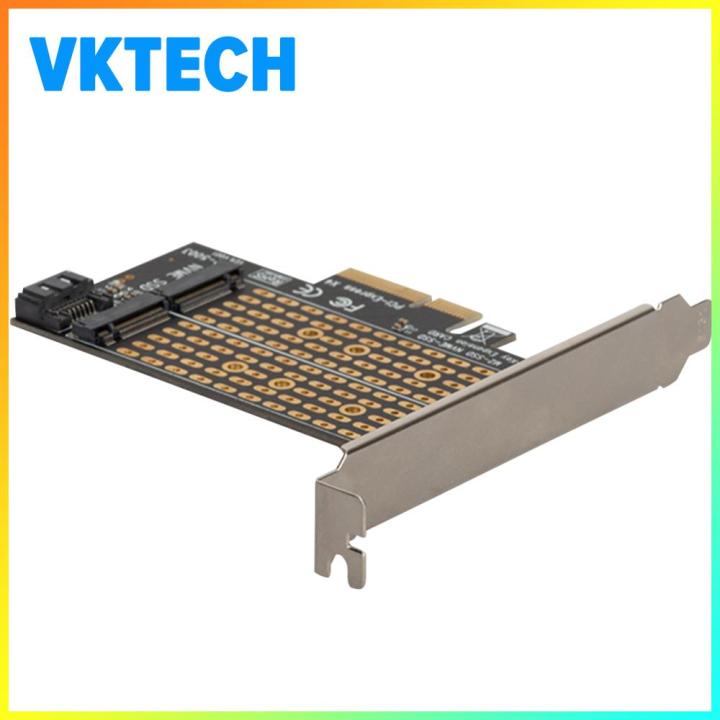 PCIe NVMe SATA to PCI-Express X4 Adapter for B Key M Key