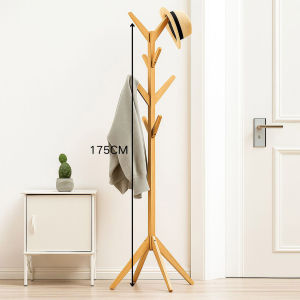 ที่แขวนเสื้อโค๊ท/กระเป๋า ราวแขวนหมวก ราวไม้มินิมอล ราวแขวนหมวก สามารถแขวนเสื้อผ้าได้จำนวนมาก แข็งแรงและทนทาน ไม่โยกเยก มี 3 สีให้เลือก