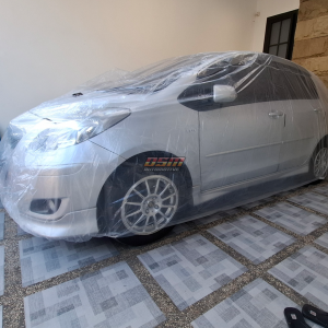Cover Mobil Transparan KIA Picanto / Bahan Plastik PE Tebal 80 Micron Waterproof Outdoor Indoor
