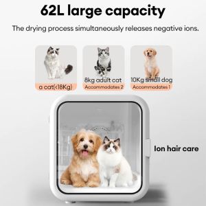 Smart Pet Drying Box Dehydrator Mesin Pengering Hewan UV Sterilizer Pet Dryer Box