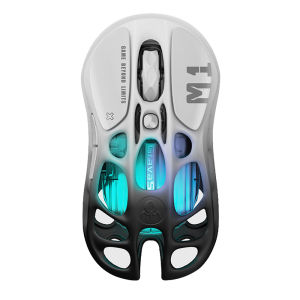 GravaStar Mercury M1 Pro Gradient Black Wireless Gaming Mouse MICE 5 Light Mode Highly Sensitive PAW3395