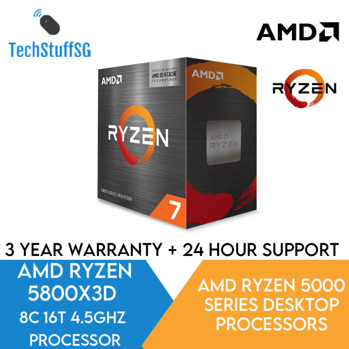 AMD Ryzen 7 5800X3D 8-core 16-Thread Desktop Processor with AMD 3D