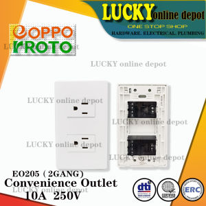 EOPPO Wide Series EO-205 (123 gang) Convenience Outlet 10A-250V