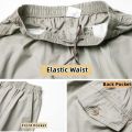 Men's Cotton Pants Loose Straight Cut Work Jogger Pant  Seluar Slack Lelaki Casual Cargo Trousers. 