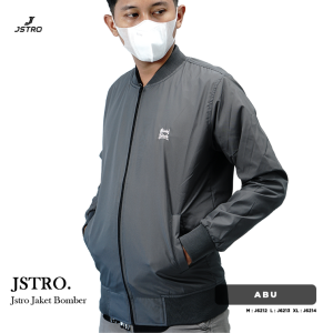 Jstro Jaket Bomber GN Gray: Jaket Bomber Stylish & Kualitas Tinggi