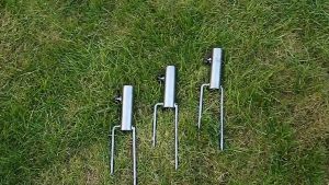 Beach Umbrella Holder Tempat Payung With Two Forks Bahan Stainless Steel