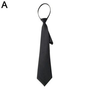 【Clearance】College Style Lazy Tie All-match Student Zipper Tie Type Bow Trend Arrow Adjustable School Uniform Zip Tie