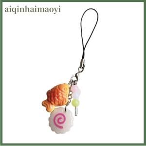 aiqinhaimaoyi Exquisite Small Fish Beaded Mobile Phone Charm Universal Mobile Phone Anti Loss Lanyard Fashion Phone Decoration Short Strap