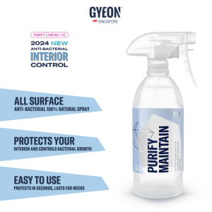 GYEON Q2M PurifyMaintain 500ml-PURIFY LINE Automotive Car Care Interior Anti-Bacterial Maintenance Spray