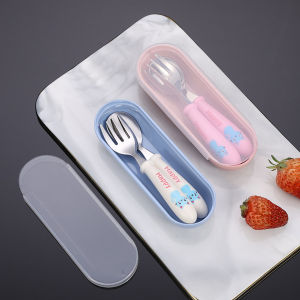 New Model Happy Small Sendok Garpu Set Garpu Sendok Anak Stainless T14