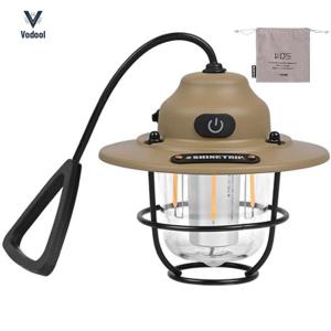 Emergency Light Lantern 2700K/6500K Mini Metal Chandelier IPX4 Waterproof Retro Atmosphere Chandelier for Fishing Hiking[Vodool Shophouse]