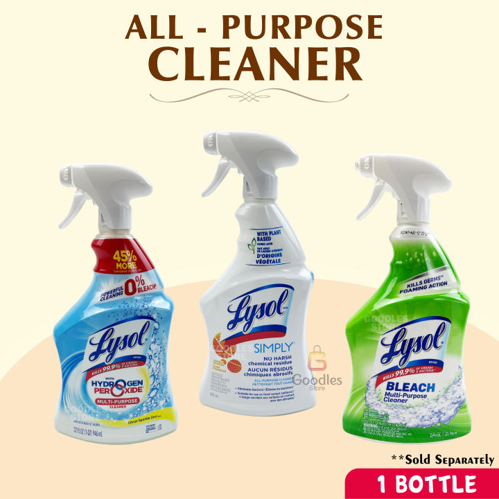 Lysol All Purpose Cleaner Lysol Bleach Lysol Simply Lysol Hydrogen