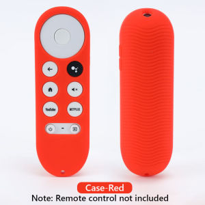 Remote & Silicone Case for Chromecast TV 2020 Voice Remote Control Shockproof Anti Slip Protective Cover Sleeve Skin