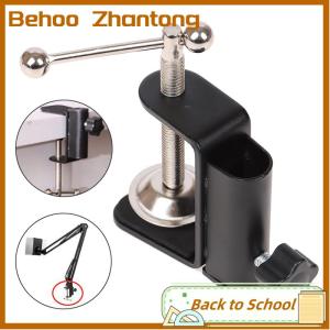 Behoo Cantilever Bracket Clamp Holder Desk Lamp Clip Fittings Base Hose for Mic Stand