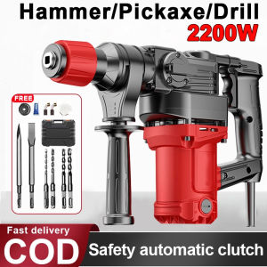UNICO 2200W Electric Demolition Hammers Heavy Duty Pick Break Concrete Electric Hammer Mesin Ketuk Konkrit Pecah Dinding