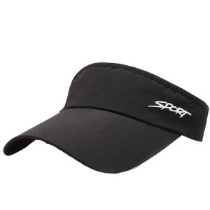 OEUVR Summer Visor Hat Running For Women Wide Brim Solid Color For Men Sunscreen Sun Hat Korean Style Hat Empty Top Hat Women Cap