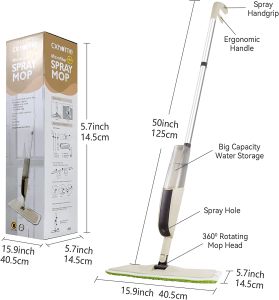 Floor Mop Spray Mop 360 Degree Spin Head Flat Floor Cleaner Household Cleaning Tool