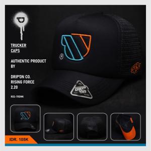 DRIPON Topi Jaring Pria Dewasa Original Distro Proshop Dloozy Official Hitam