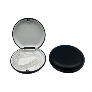 AKZDXE Waterproof Invisible Braces Storage Box with Mirror Large Capacity Denture Organizer Portable ic Orthodontic Retainer Case for HomeTravel