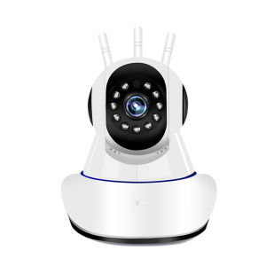 V380 Pro Kamera CCTV Jarak Jauh 360 ° Kamera Dalam Ruangan Pintar WIFI Nirkabel HD 1080P 3 Antena Kamera Keamanan Asli cctv wifi sambung ke hp