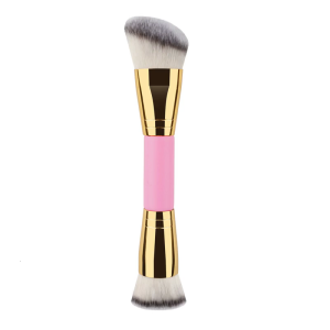 Duals Ended Makeup Brush for ContouringBlendingand Bronzing Angled/Round Top Contouring Brush for Liquid Cream