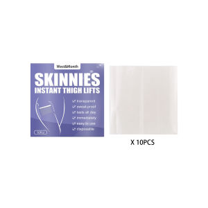 West Month Skinnies Instant Thigh Lifts Shark Tank Product Clear Adhesive Strips Instantly Smooth Cellulite & Lift Sagging Skin 10pcs
