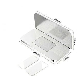 4pair Stainless Steel Magnetic Door Catch No-Drill Cabinet Magnetic Latch For DrawersWardrobe