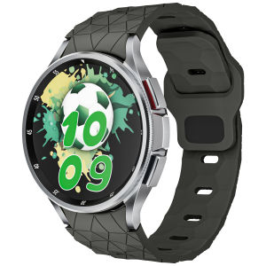 Dây đeo thể thao cho Samsung Galaxy Watch 6 Classic 43Mm 47Mm Galaxy Watch 6/5/4 40Mm 44Mm Ban Nhạc Bóng Đá In Dây đeo Silicon Cho Galaxy Watch 5 Pro 45Mm/4 Cổ Điển 42Mm 46Mm