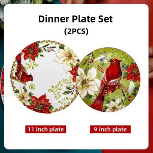 OMK American Redbird series Ceramic Tableware Set Dinner Plate