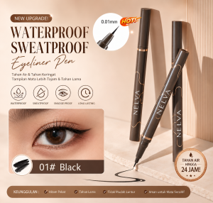 Eyeliner High Pigmented Long Lasting Anti Air waterproof stamp putih pencil / pensil / spidol