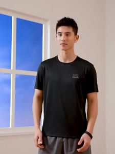 Qiaodan Men Quick-Dry T-Shirt Spring New Badminton Fitness Training Lightweight Breathable QXEHS3252031