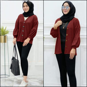 FEMMESHOPA-OUTER WANITA/KEMEJA WANITA/PAKAIAN KEKINIAN-YX CARDIGAN JASMIN