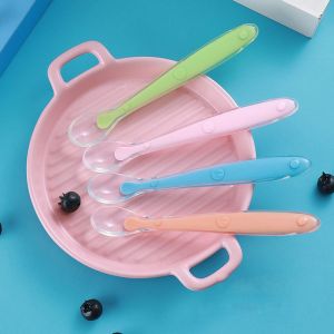 TOKO LIELYS / SENDOK MAKAN BAYI SILIKON / SENDOK MAKAN SENSOR PANAS